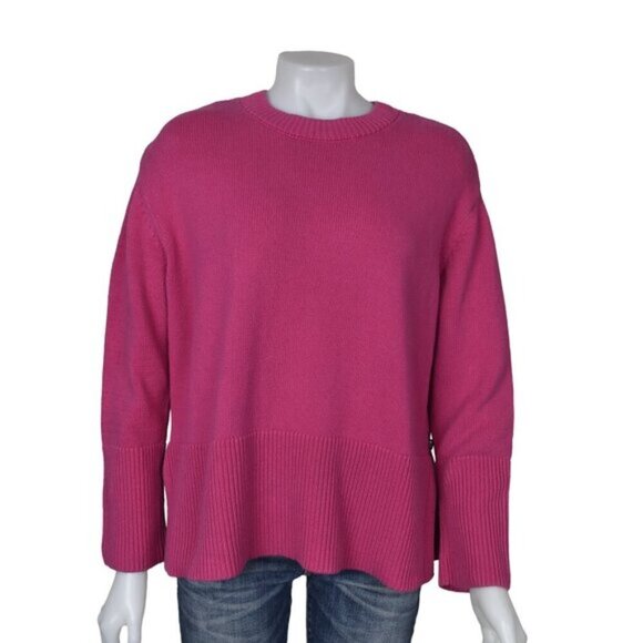 Gap Women's Crew Neck Sweater Pink Relaxed Fit Size Medium - Picture 2 of 15